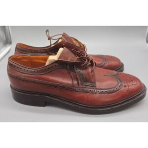 Crosby Square Brand FLEETWOOD Brown  Men's Wingtip Shoes, size 10 D